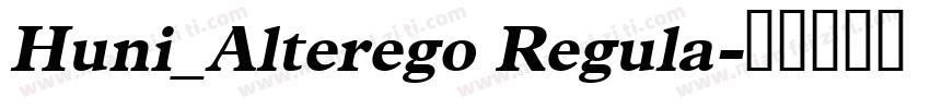 Huni_Alterego Regula字体转换